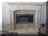 stone fireplace